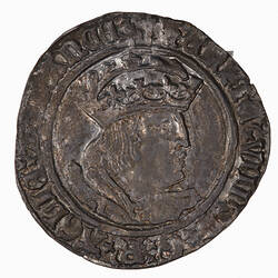 Coin - Groat, Henry VIII, England, Great Britain, 1526 - 1544 (Obverse)