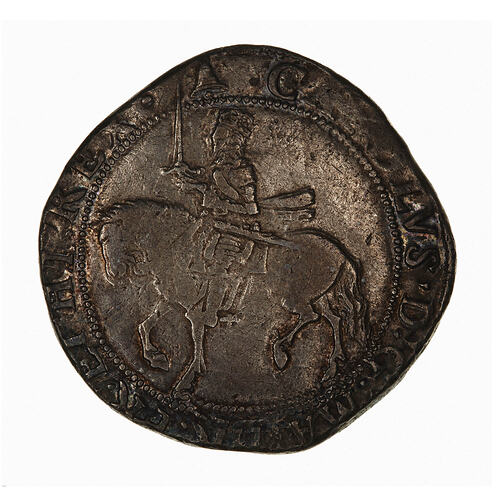 Coin - Halfcrown, Charles I, Great Britain, 1634-1635 (Obverse)