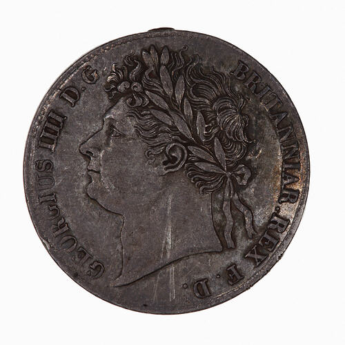Coin - Groat, George IV, Great Britain, 1827 (Obverse)