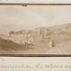 Photograph - 'Graveyard on the Extreme Right', Gallipoli, Private John Lord, World War I, 1915