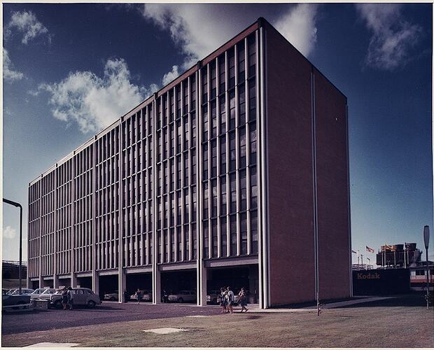 Photograph - Kodak Australasia Pty Ltd, External View of Building 8, Head Office & Sales & Marketing at the Kodak Factory, Coburg, 1965