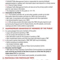 Pamphlet - 'Guidelines for the Operation of Traffic Management Points During Wildfires', State Emergency Response Coordination Unit, Victoria, Oct 2007