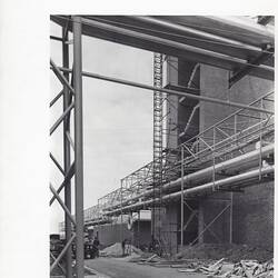 Photograph - Kodak Australasia Pty Ltd, Coburg, View of Gantry System & Buildings 3, 4 & 5 Under Construction, Kodak Factory, Coburg, 1959