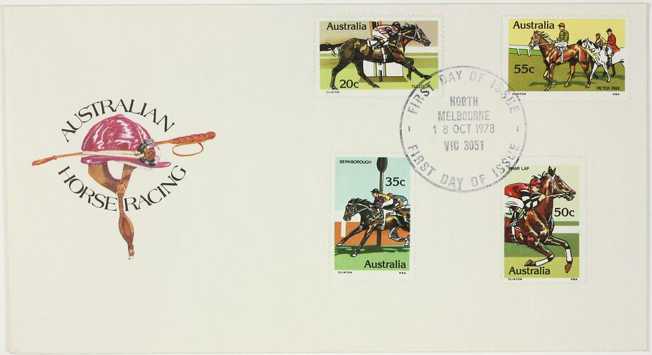 First Day Cover - Australian Horse Racing, 10 Oct 1978