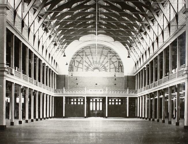 Photograph - Western End of Great Hall, Exhibition Building, Melbourne, circa 1969