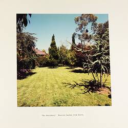 Photograph - The New 'Residency', Western Garden from the North, Royal Exhibition Building, Melbourne, circa Feb 1985