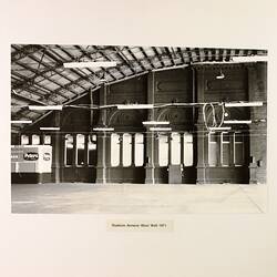 Photograph - Stadium Annexe, West Wall, Exhibition Building, Melbourne, 1971