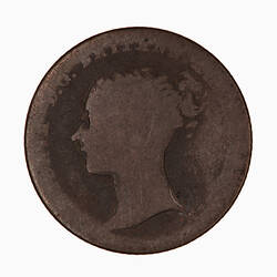 Coin - Groat, Queen Victoria, Great Britain, 1844 (Obverse)
