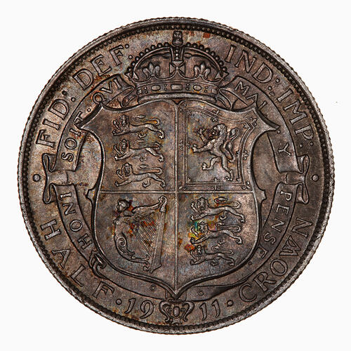 Coin - Halfcrown, George V, Great Britain, 1911 (Reverse)