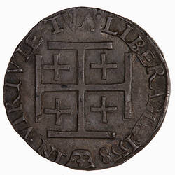 Coin - Testoon, Mary, Scotland, 1558 (Reverse)