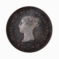 Coin - Twopence (Maundy), Queen Victoria, Great Britain, 1877 (Obverse)