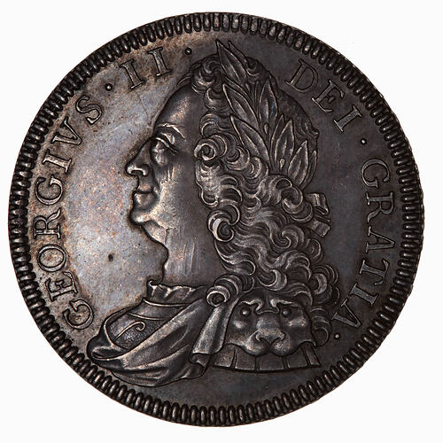 Proof Coin - Crown, George II, Great Britain, 1746 (Obverse)