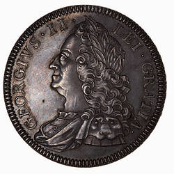 Proof Coin - Crown, George II, Great Britain, 1746 (Obverse)