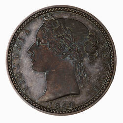 Pattern Coin - Florin (Decade), Queen Victoria, Great Britain, 1848 (Obverse)
