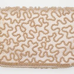 Purse - Clutch, Pink Beaded, circa 1959