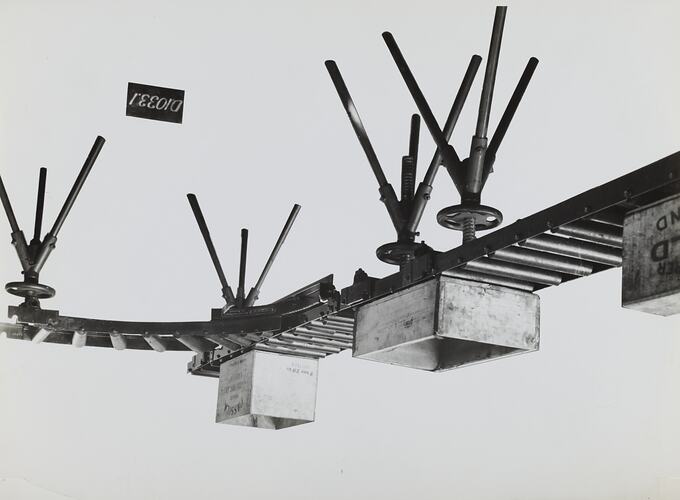 Photograph - Schumacher Mill Furnishing Works, Conveyor, Port Melbourne, Victoria, circa 1940s