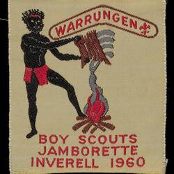Badge - Australian Boys Scout Association, Warrungen Region Jamborette, Inverell, News South Wales, 1960