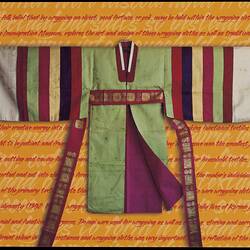 Postcard - Wonsam (bridal robe), Immigration Museum, circa 1999