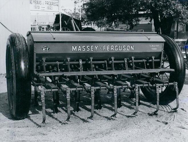 Photograph Massey Ferguson Sunshine 500 Series Seed Fertilizer Drill Circa 1960