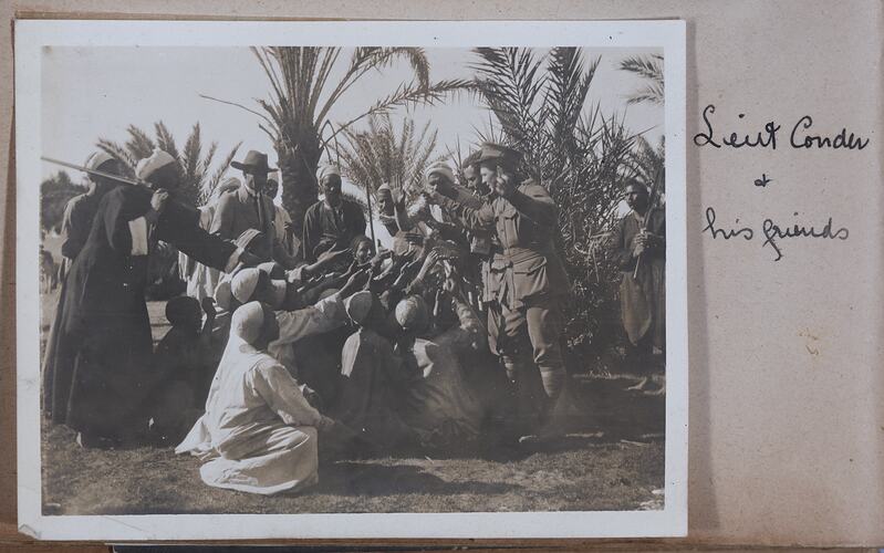 'Lieut. Conder & his friends', Egypt, Captain Edward Albert McKenna, World War I, 1914-1915