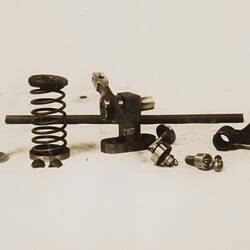 Photograph - Crankless Engines (Australia) Pty Ltd, Eight Cylinder Petrol Engine Components, Fitzroy, Victoria, 1921
