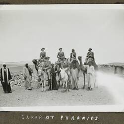 Photograph - 'Group at Pyramids', Giza, Egypt, World War II, 1939-1943