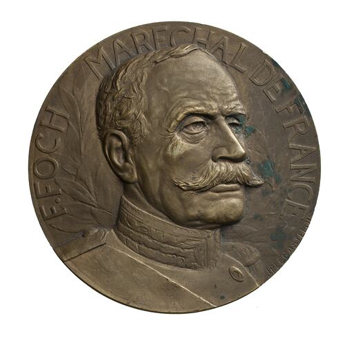 Medal - Marshal F. Foch, by Jules Legastelois, France, 1918