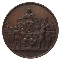 Medal - Schools Fete, Leopold I, Belgium, 1858
