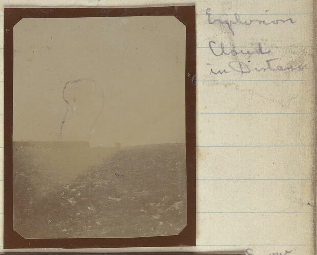 Explosion Cloud, Somme, France, Sergeant John Lord, World War I, 1917