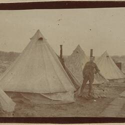 Photograph - Tents in Army Camp, Somme, France, Sergeant John Lord, World War I, 1917