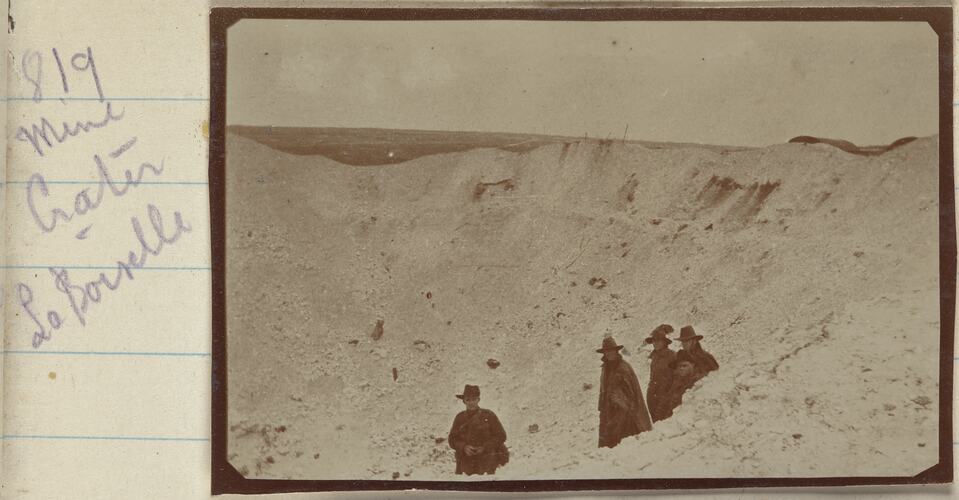 Mine Crater, La Boisselle, Somme, France, Sergeant John Lord, World War I, 1917