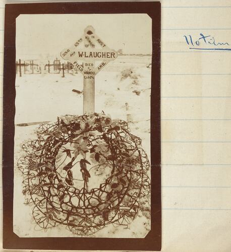 Grave of Driver W. Laugher, Somme, France, Sergeant John Lord, World War I, 1918
