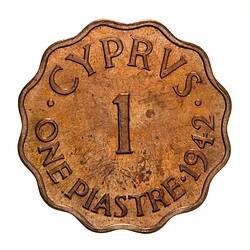Coin - 1 Piastre, Cyprus, 1942