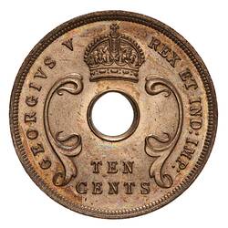 Specimen Coin - 10 Cents, British East Africa, 1921