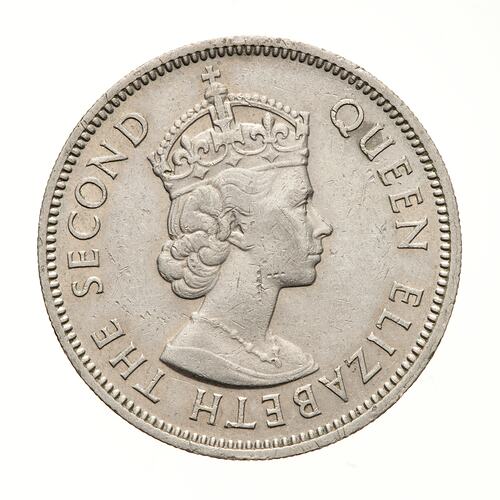 Coin - 1 Shilling, Fiji, 1958