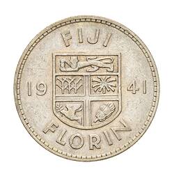 Coin - Florin (2 Shillings), Fiji, 1941