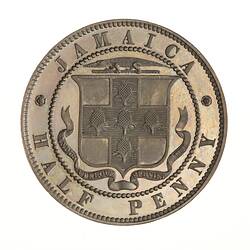 Proof Coin - 1/2 Penny, Jamaica, 1880
