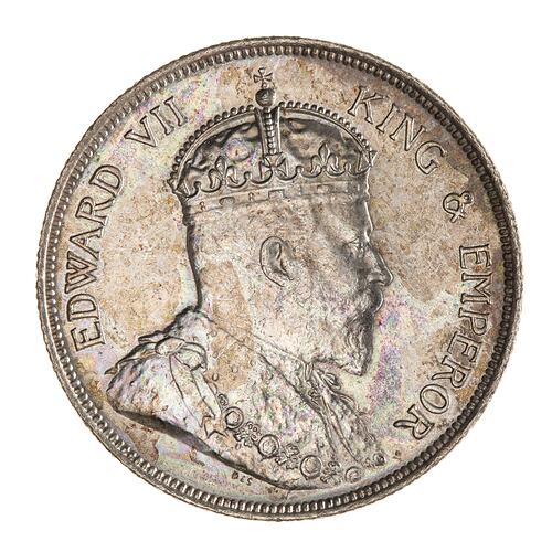 Coin -  50 Cents, Straits Settlements, 1907