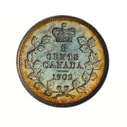 Coin - 5 Cents, Canada, 1902
