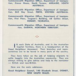 Leaflet - You Can Help Someone Become an Australian Citizen, Department of Immigration
