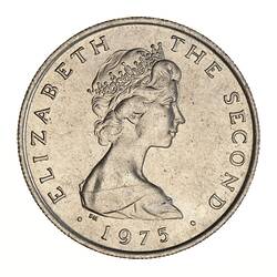 Coin - 5 Pence, Isle of Man, 1975