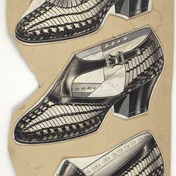 Printer's Proof Sheet - Three Shoes, 1930s-1950s