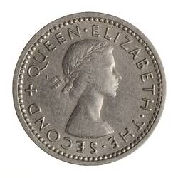 Coin - 3 Pence, New Zealand, 1956