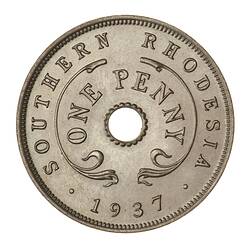 Proof Coin - 1 Penny, Southern Rhodesia, 1937