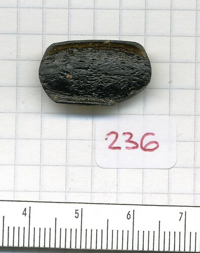 Boat-shaped tektite.