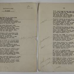Poem - 'Sunshine in 1915', Nathaniel McKay
