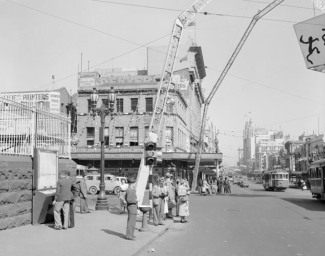 City Guide Promotion, Princes Bridge, Melbourne, Victoria, 1953