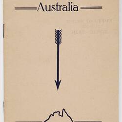 Booklet - H.V. McKay, 'A Self-Contained Australia', 1921