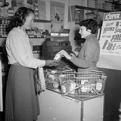 H. J. Heinz Co Pty Ltd, Two Women in Supermarket, Melbourne, Victoria, 1956