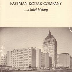 Booklet - Eastman Kodak Company, 'Eastman Kodak Company, A Brief History', Rochester